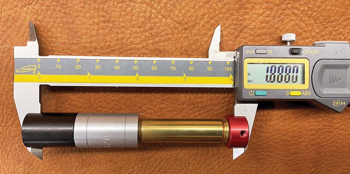 For best accuracy and extended case life, bump the shoulder back .003 inch with a full-length sizing die.